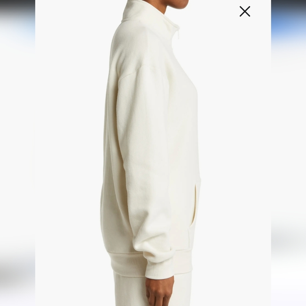 Beyond Yoga cream pullover sweater half zip XL - Picture 3 of 12